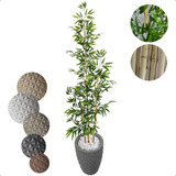 Bambu Artificial 170cm Toque Real Com Vaso Grande