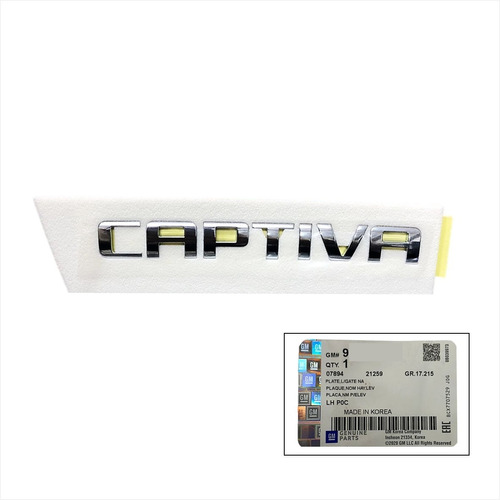 Emblema De Letras Chevrolet Captiva Original Gm Foto 3