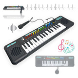 Teclado Infantil Musical 25 Teclas Keys Com Microfone Piano