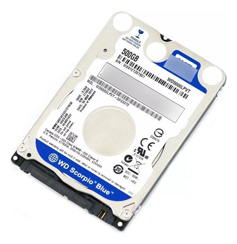 Disco Duro 500gb Sata Laptop Sata 2.5 Wd