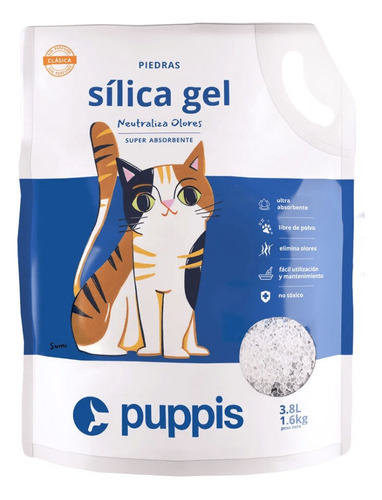 Arena Sílica Gel Puppis Sin Aroma 3.8 Lb