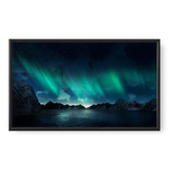 Quadro Grande Decorativo Aurora Boreal 90x70 S/vidro