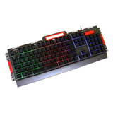 Kit Teclado E Mouse Gamer Exbom Com Led Colorido Cor Do Mouse Prateado Cor Do Teclado Prateado