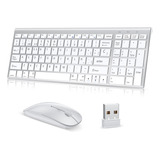 Kit Teclado Y Mouse Inalámbrico Español De Computadora Pc