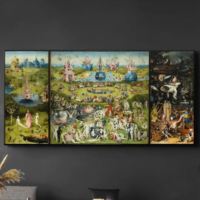 El Jardín De Las Delicias El Bosco Arte Famoso Canvas 120x60 Armazón Bastidor De Madera | Meses sin interés