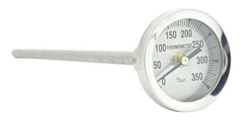 Termômetro Inox Forno Iglu A Lenha Haste Grande 20cm 350ºc