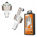 Cargador Carro Ldnio Cm22 4.2a + Auricular Bluetooth