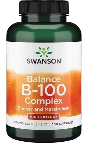 Swanson | Balance B-100 Complex High Potency I 100 Capsulas