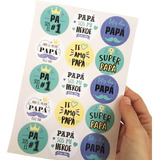 Stickers Día Del Padre Emprendimientos Modelo 1