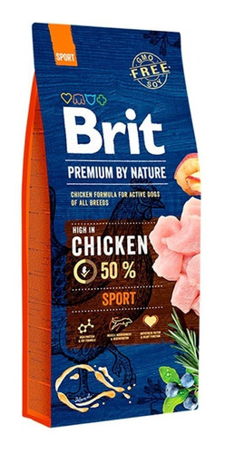 Alimento Perro Brit Premium Sport 15kg. Sc