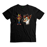 Polera Crash Bandicoot Cara Videojuego Algodón Niño Niña