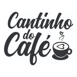 Adesivo Decorativo De Parede Cantinho Do Café Xicará Coração