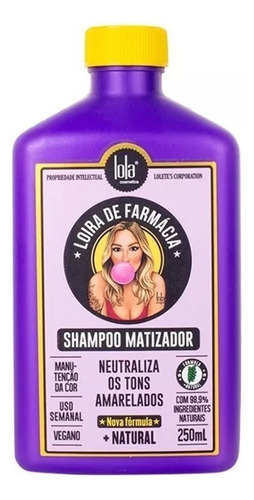 Lola Loira De Farmácia Shampoo Matizador Silver Rubios 250ml