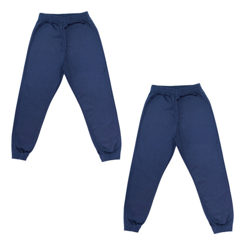 2 Calça Infantil Helanca Inverno Escola Flanelada Juvenil