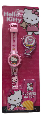 Reloj Hello Kitty Con Luz Digital Infantil Nena Niña Pulsera