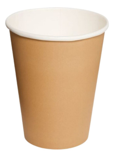 Vaso Polipapel Kraft Blanco De 8 Oz (50 Unidades)