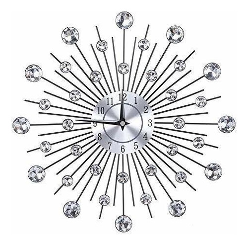 Reloj De Pared - Reloj De Pared Decorativo De Cristal R