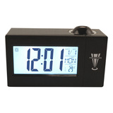 Reloj Despertador Con Pantalla Led Negra, Proyección Digital