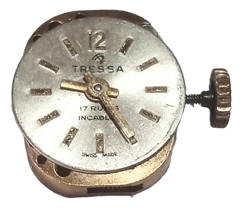 Tressa Swiss 17 Rubis Diminuta Maquina Reloj Antiguo 