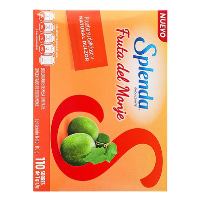 Edulcorante Splenda Fruta Del Monje En Polvo Caja 110 G 110 U