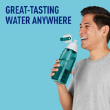 Brita Plastic Water Filter Bottle, 36 Ounce, Sea Glass, 1 Co