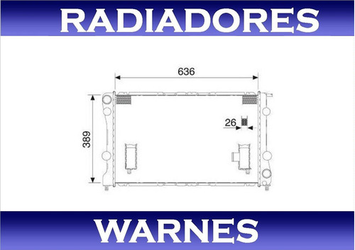 Radiador Chevrolet S10 2.8 Td Mwm Electronic 2007/2011 Foto 4