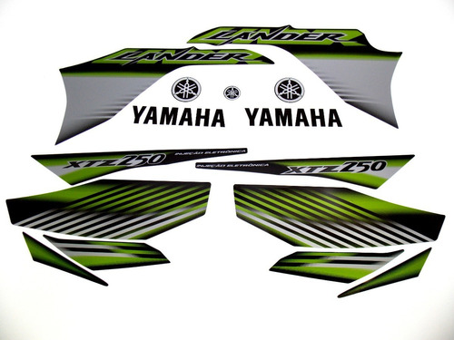 Kit Adesivos Yamaha Lander 250 2009 Preta 10194