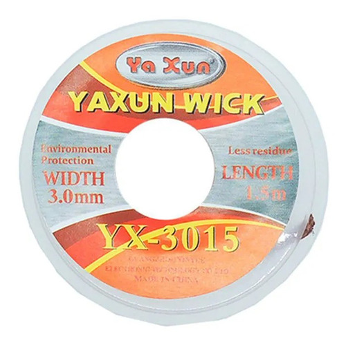 Malha Dessoldadora Yaxun Yx-3015 3mm X 1,5m Bga Reball Cobre