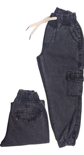 Pantalón De Jeans Jogger Mom Rígido Nene/niño Talles 4 Al 16