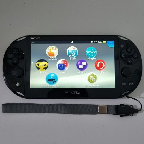 Sony Ps Vita Slim (2000) + Cartão 64 Gb + Case