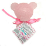 Recordatorio Vela Baby Shower Figura Oso Forma Flor Elefante