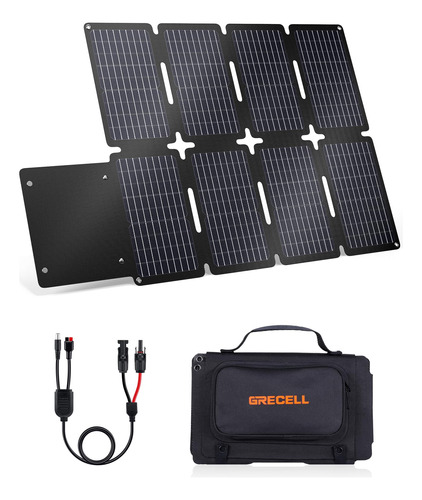 Grecell Panel Solar Plegable 80w Cargador Solar Ews