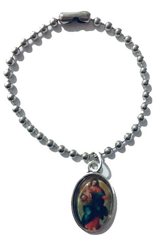 23 Pulsera Virgen Del Rosario Acero Inoxidable 23 Pza