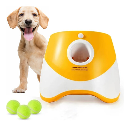 Lançador De Bolinhas Automático Elétrico Para Cachorros Pet 