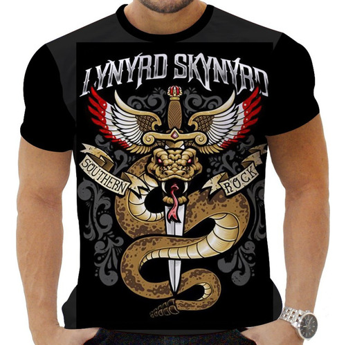 Camiseta Camisa Personalizada Rock Lynyrd Skynyrd Clássico 5