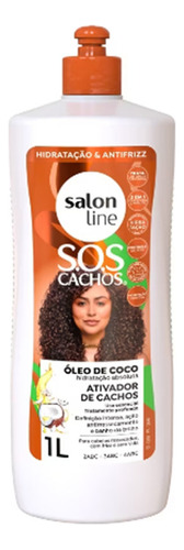 Ativador Cachos S.o.s Coco Tratamento Profundo Salon Line 1l