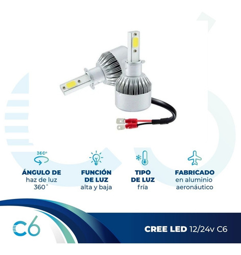 Kit Cree Led C6 H1 H4 H7 H11 9006 6ta Generacion