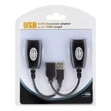 Cabo Usb Adptador Extensor Rj45 Via Cabo De Rede.