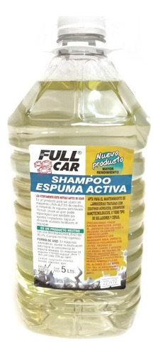 Shampoo Espuma Activa Full Car X 5 Lts En Msp