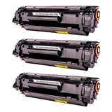 3x Compatível Toner Hp Laser P1102w P1102 P1005 85a 35a 78a