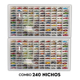 2 Expositor - 240 Nichos Compatível C/ Hot Wheels Cod 13125