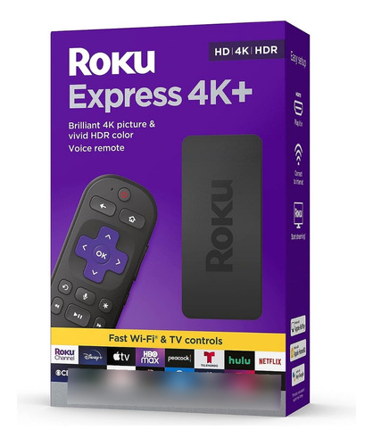 Roku Express 4k+ 3941rw Full Hd Hdr Control Voz Wifi Disney+