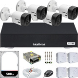 Kit Cftv 4 Câmeras Segurança Intelbras Full Hd 1080p Dvr 4ch