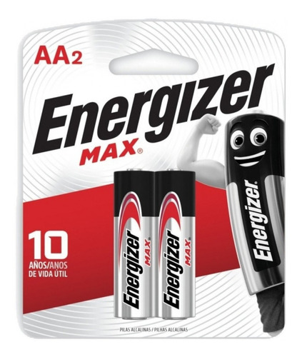 Pila Aa Energizer Max E91 Cilíndrica - Pack De 2 Unidades