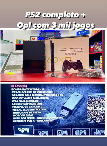 Console Playstation 2 Slim Ótimo Estado