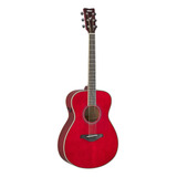 Guitarra Acústica Yamaha Transacoustic Fs-ta Para Diestros Ruby Red Brillante