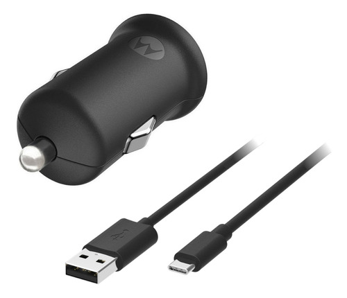 Cargador Auto Motorola 45w Doble Salida Usb Y C Con Cable