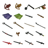 Playmobil Armas Medievales Espadas Arco Hachas Ballestas