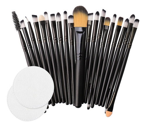 Juego De 20 Brochas De Maquillaje En Forma De U, Kit De Maqu