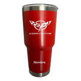 Termo Personalizado Corvette Grabado Laser 30 Oz